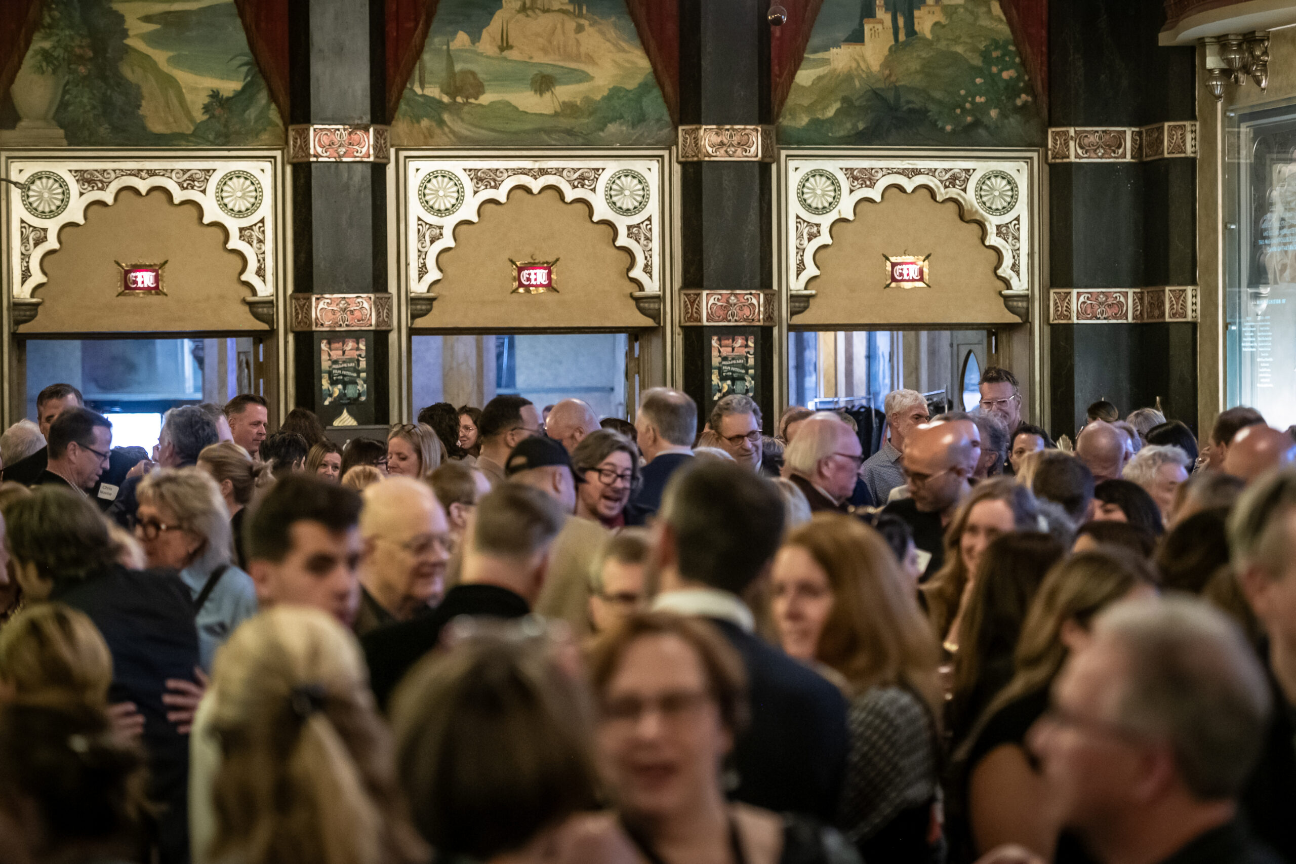 Full Crowd Inside Oriental Theatre Lobby