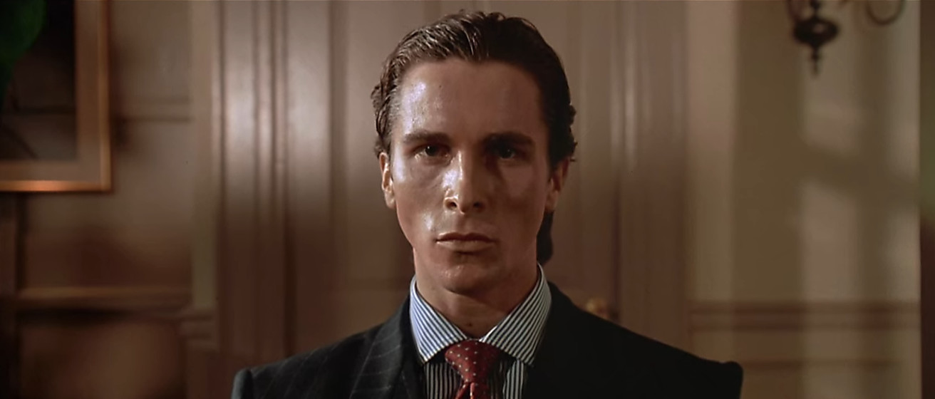 A still from the film AMERICAN PSYCHO