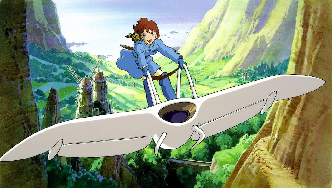 A still from the animated film NAUSICAA OF THE VALLEY OF THE WIND