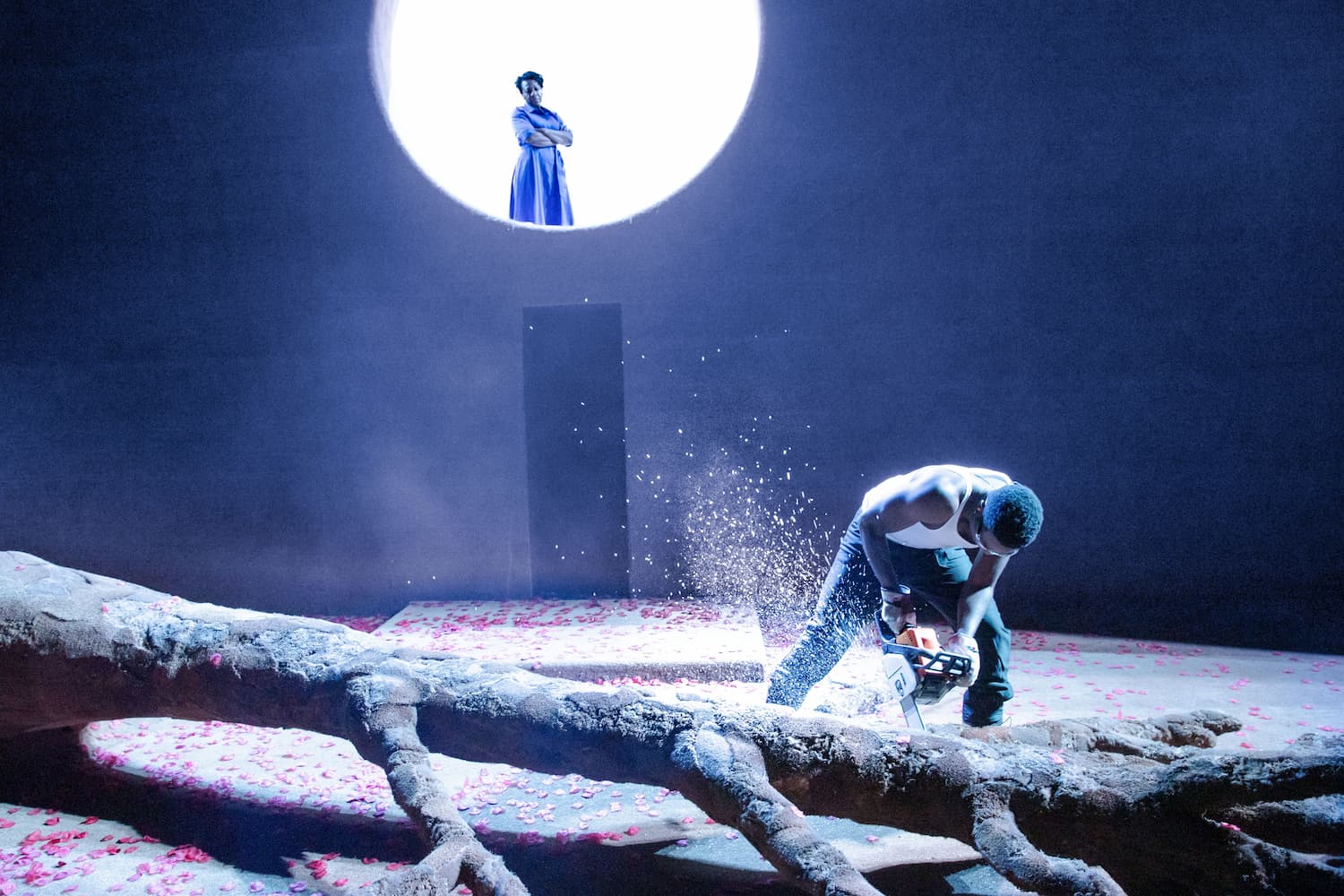 A still image from National Theatre Live's recorded performance of ALL MY SONS