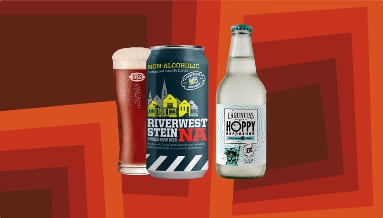 Laguinitas Hoppy Refreshes and Riverwest Stein NA beer