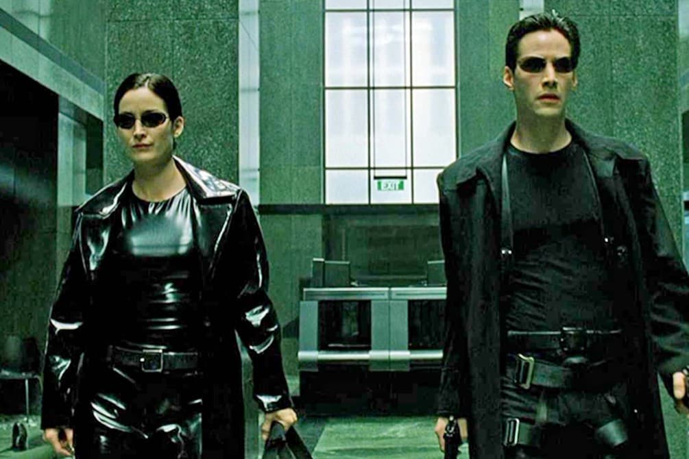 A still from the film THE MATRIX