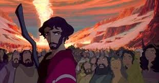 A still from the animated film THE PRINCE OF EGYPT