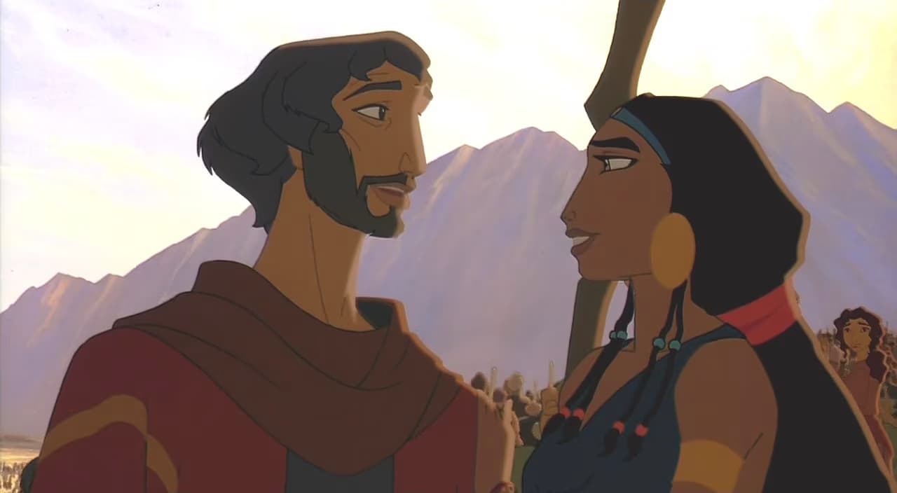 A still from the animated film THE PRINCE OF EGYPT