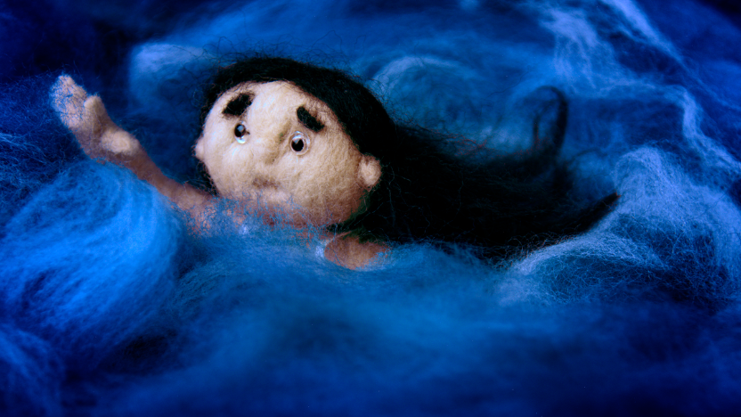 A still from the short film LA PENA NO DUERME DE NOCHE