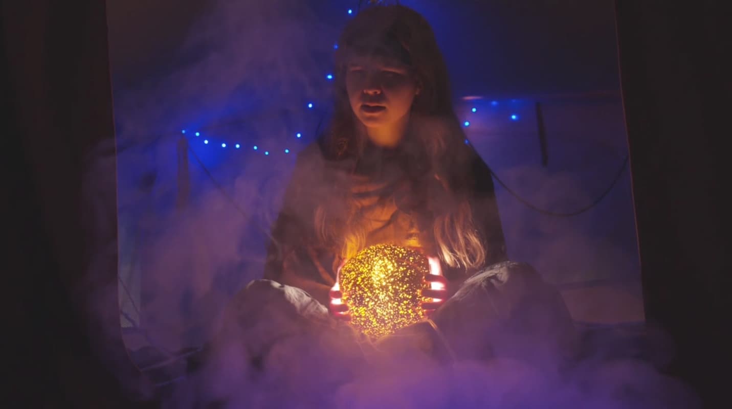 A still from the short film GRAVEDIGGER