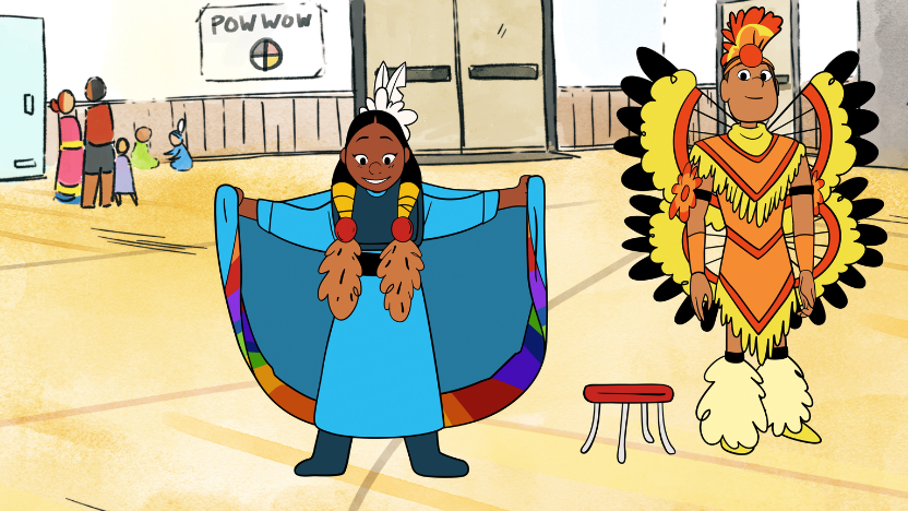 A still from the short film POW