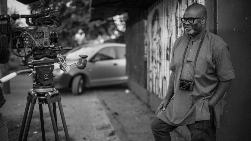 A still from the film MISAN HARRIMAN: SHOOT THE PEOPLE