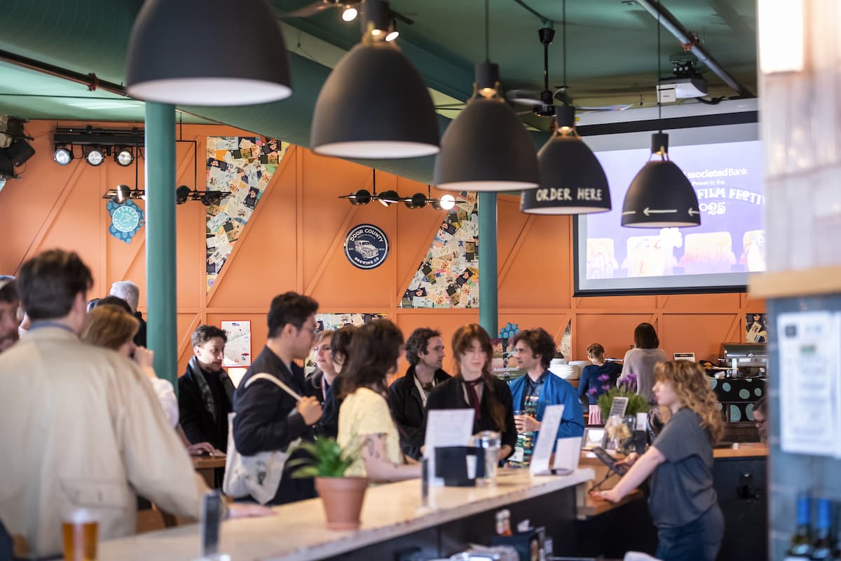 A photo of a mixer at the Milwaukee Film Festival
