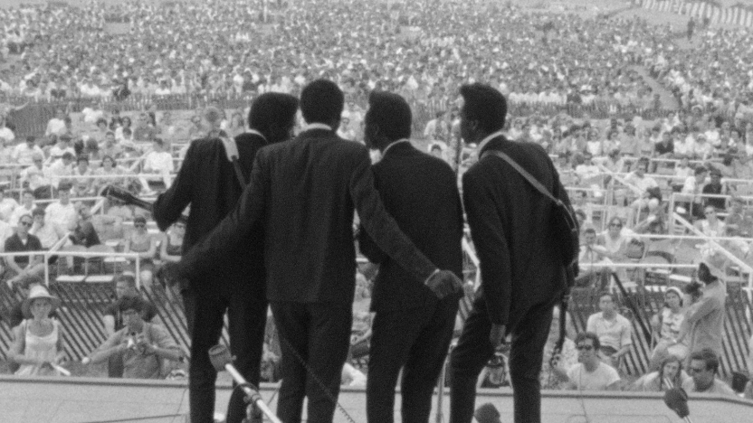 A still from the film NEWPORT AND THE GREAT FOLK DREAM