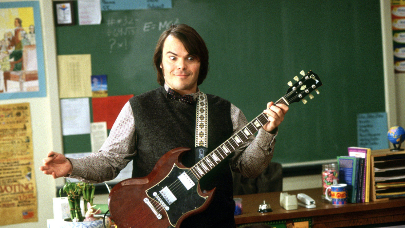 A still from the film SCHOOL OF ROCK