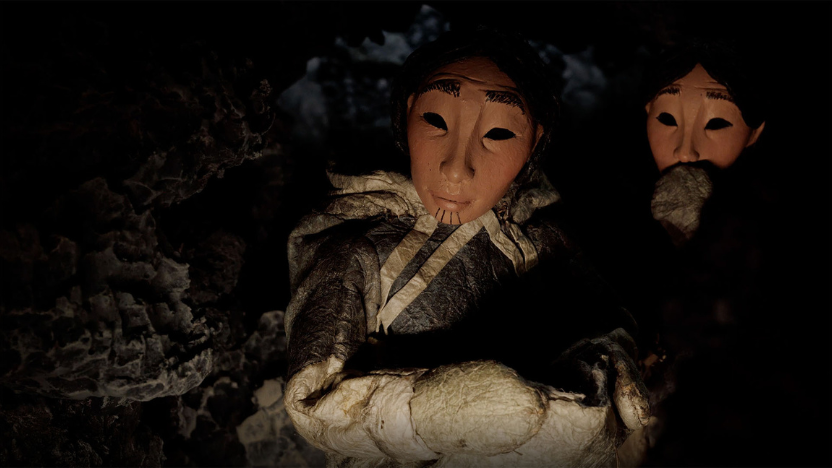 A still from the short film MANGITTATUARJUK (THE GNAWER OF ROCKS)