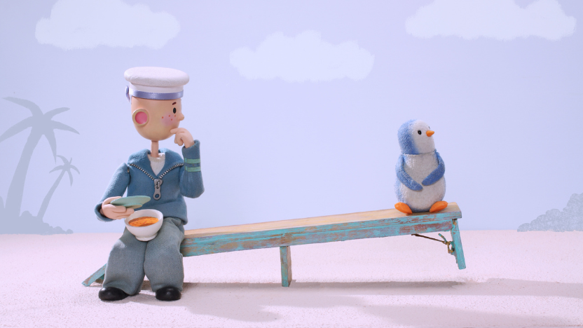 A still from the short film THE NAUGHTY SEAT