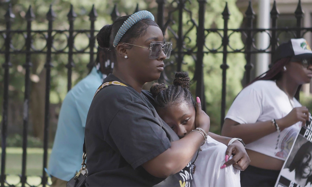 A still from the film #WHILEBLACK