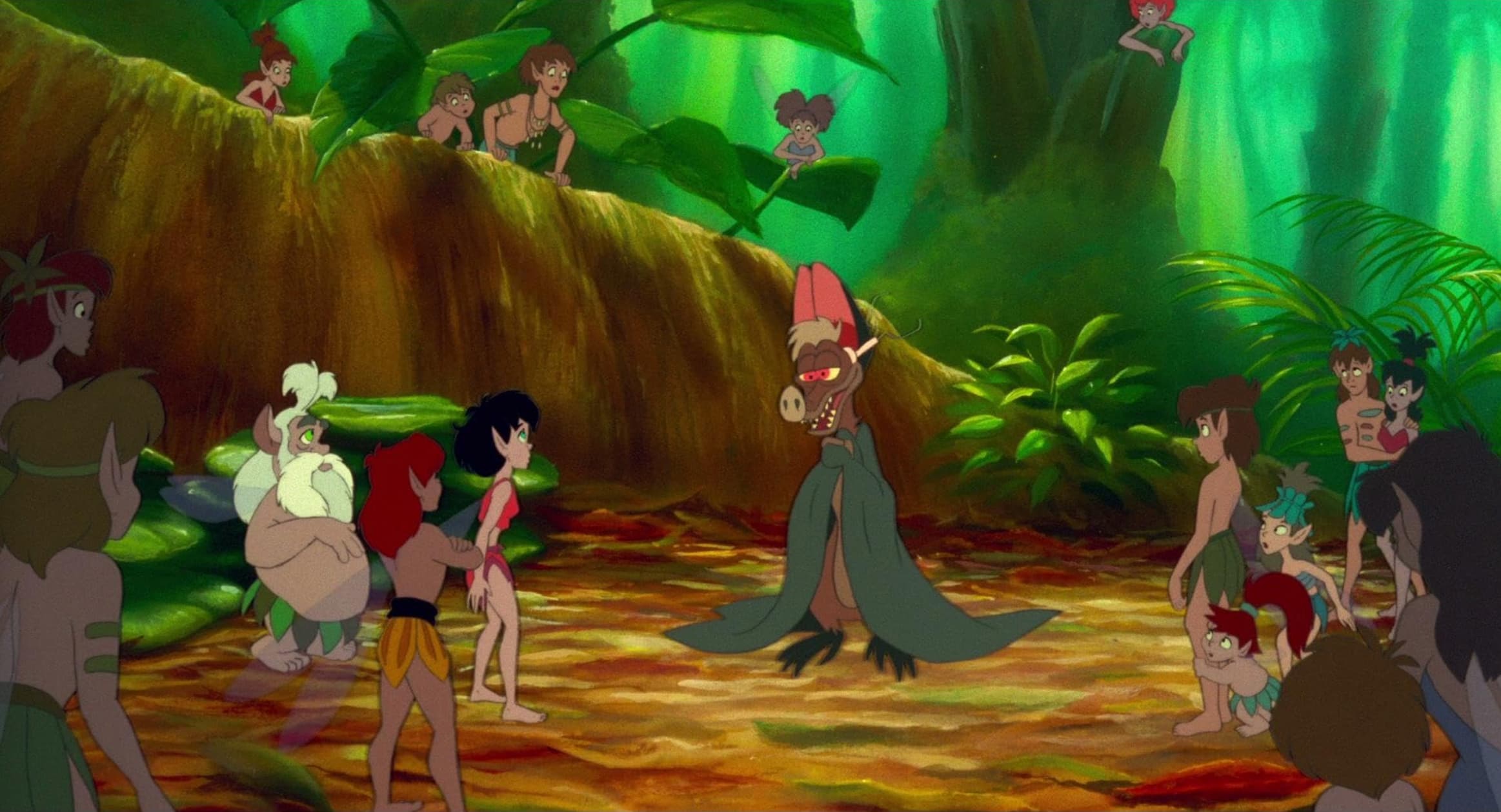 A still from the animated film FERNGULLY: THE LAST RAINFOREST