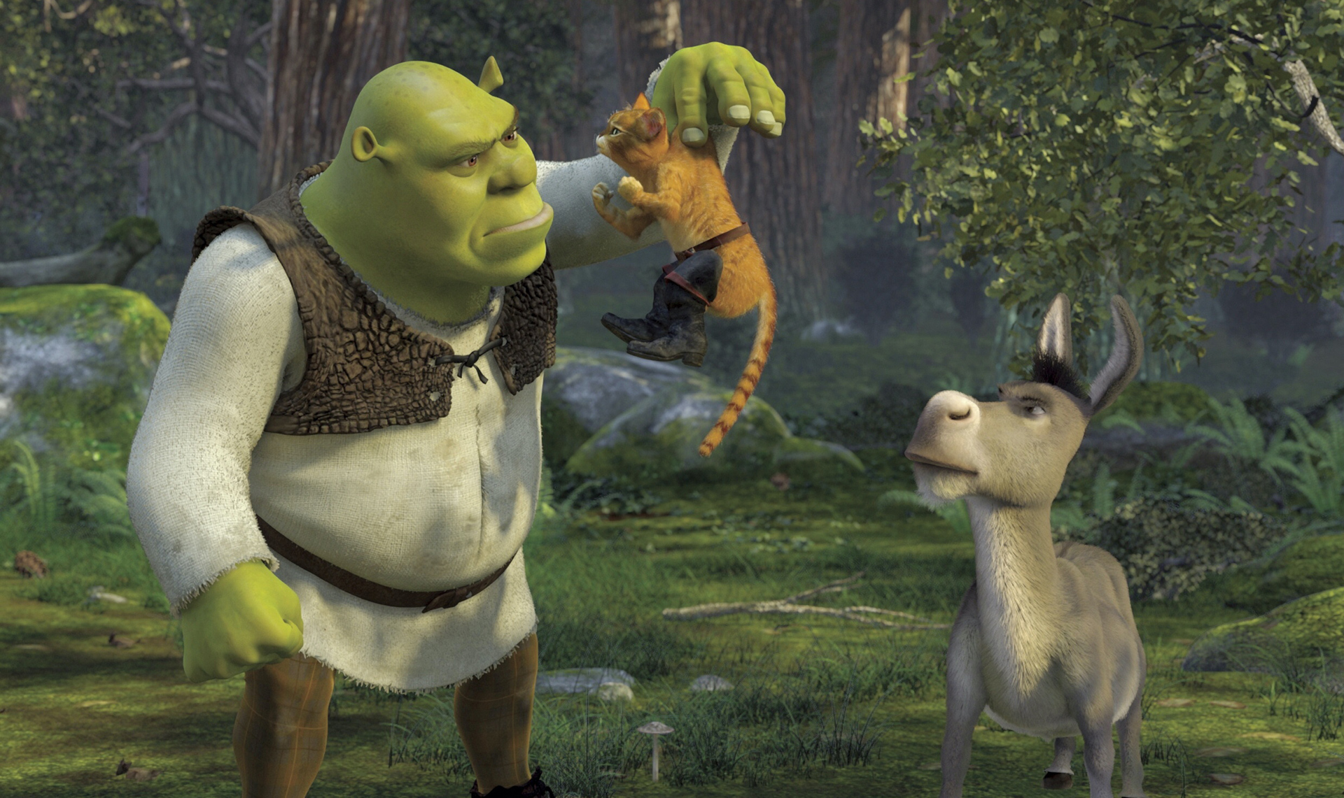 A still from the animated film SHREK 2