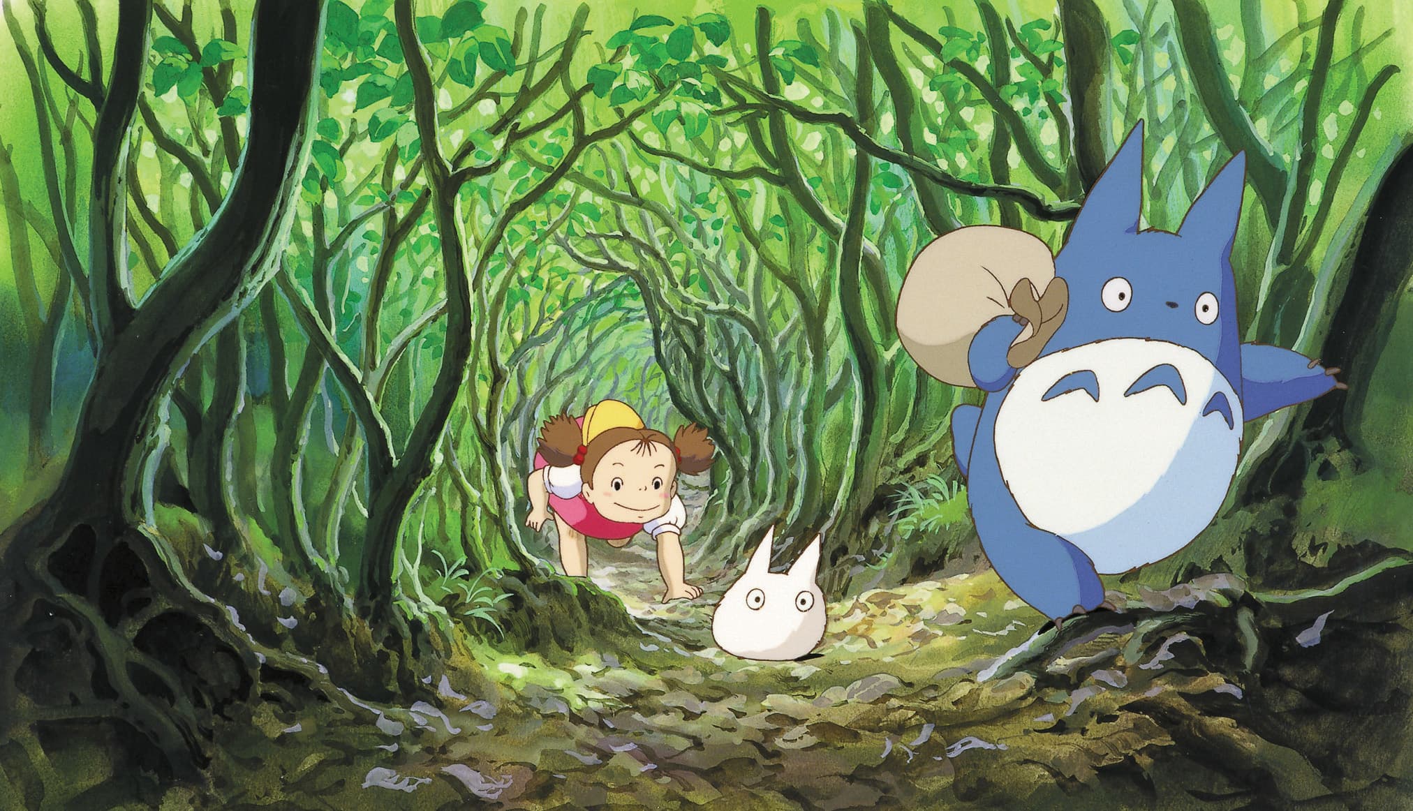 A still from the animated film MY NEIGHBOR TOTORO