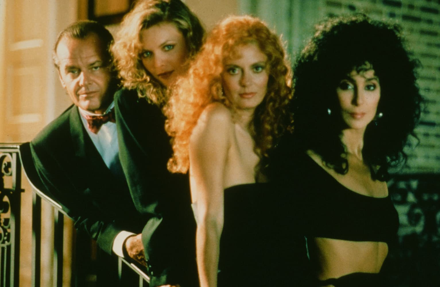 A still from the film THE WITCHES OF EASTWICK