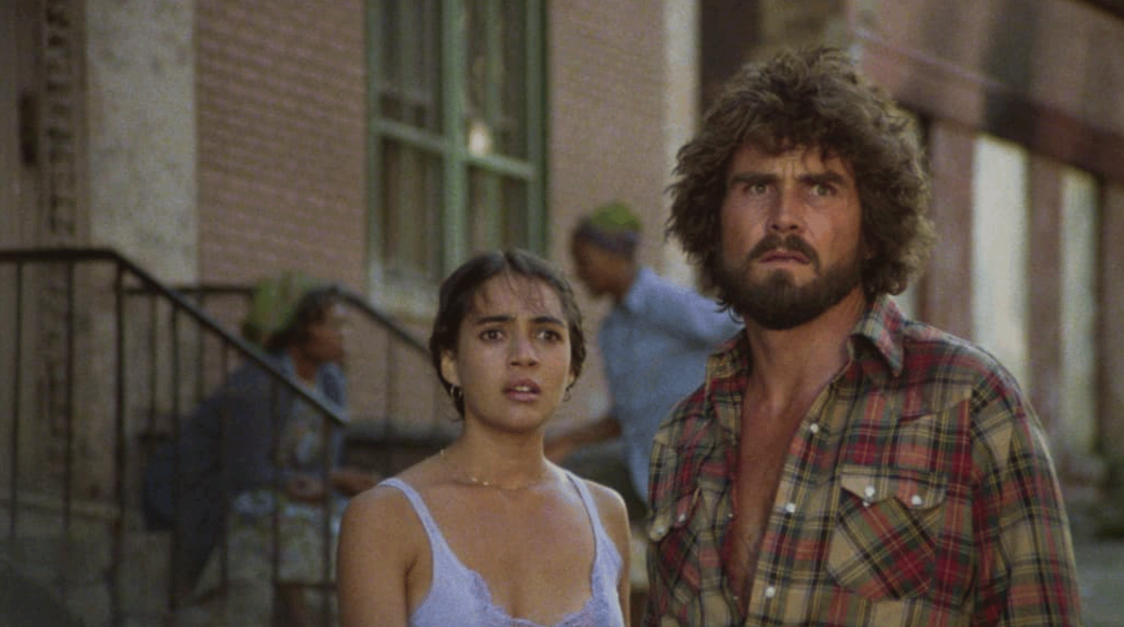Still from the movie Night of the Juggler