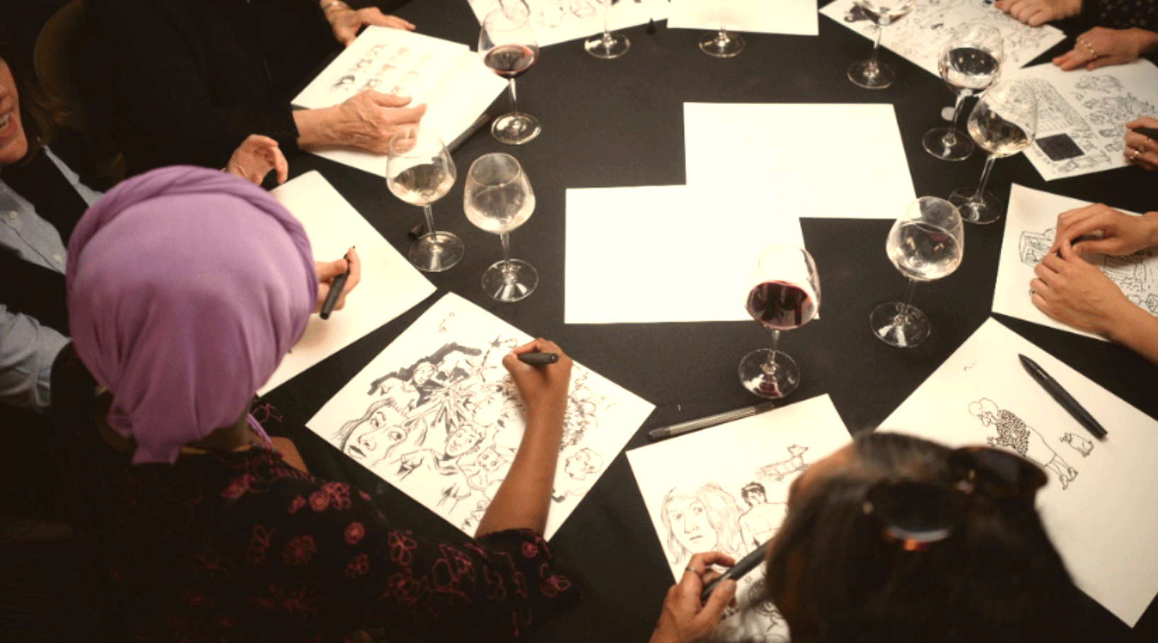 Still from the Shorts: Drawing Lines screenings